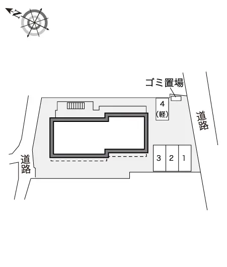 ★手数料０円★神戸市兵庫区夢野町３丁目 月極駐車場